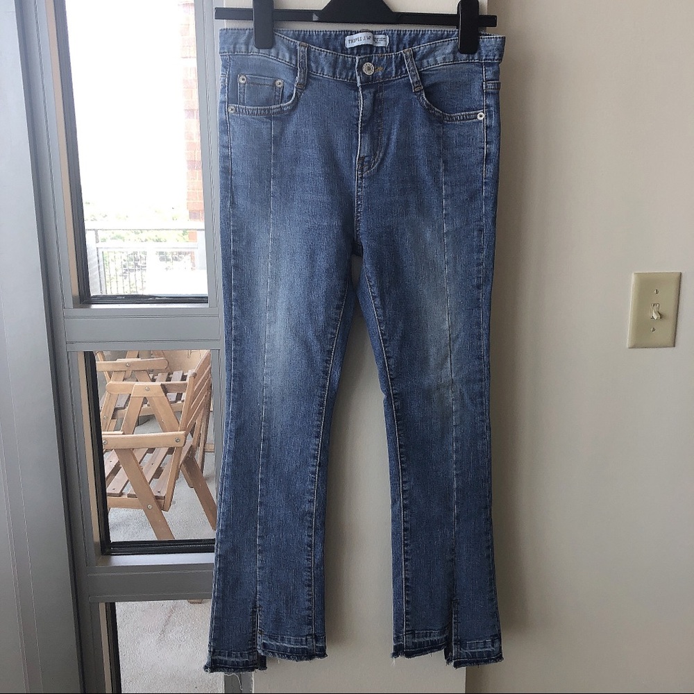 Lower-Rise Straight Leg Jeans